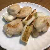 ささみと白ネギの焼き鳥風♫